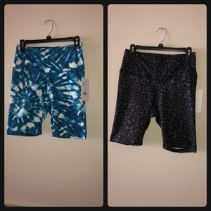 NWOT  Lot of 2 Danskin Ultra Hi-Waist Bike Shorts